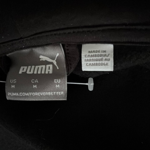 Puma logo fleece men’s hoodie size Medium - Picture 3 of 4